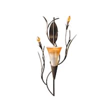 12.5" Dawn Lily Candle Wall Sconce